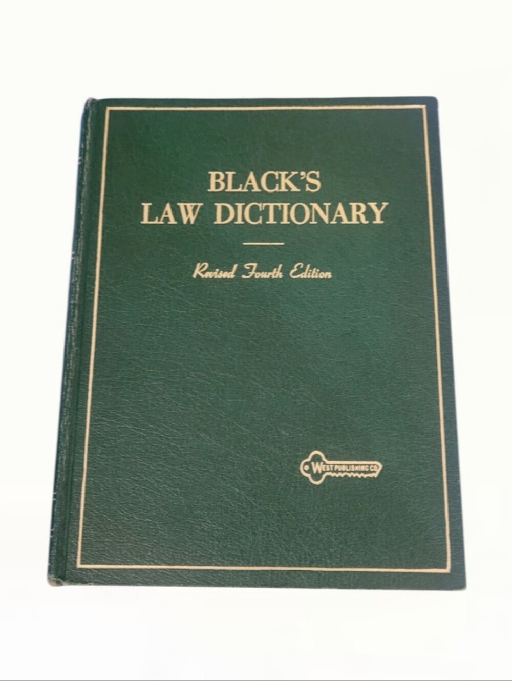 VINTAGE BLACK'S LAW DICTIONARY REVISED FOURTH EDITION HENRY CAMPBELL BLACK 1968